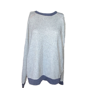 Sub-urban Riot Sweater grey with navy trim large